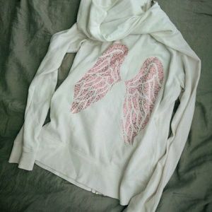 Victoria's Secret white winged hoodie
